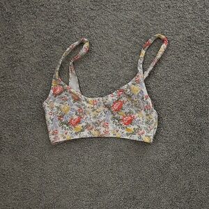 Floral Scoop Neck Bralette